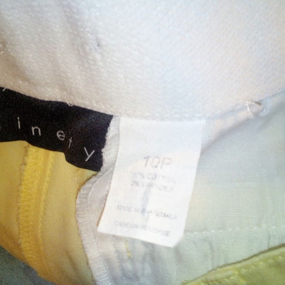 NINETY Buttercream 10 Petite Capri pant 3 buttons on legs + pockets Like… - Picture 6 of 8
